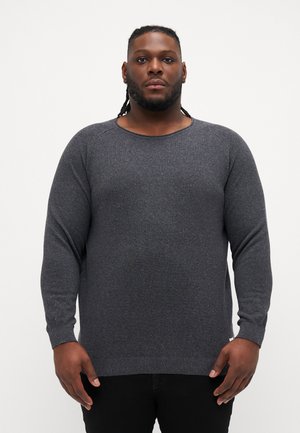 JJEHILL CREW NECK  - Jumper - dark grey melange