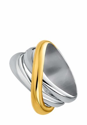 ANCHO TRIPLE CRUZADO BICOLOR DE BAÑADA - Anillo - silver-coloured