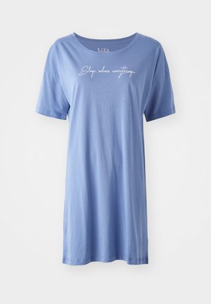 LASCANA VIVANCE DREAMS BY LASCANA COZY BIGSHIRT - Spalna srajca - blue