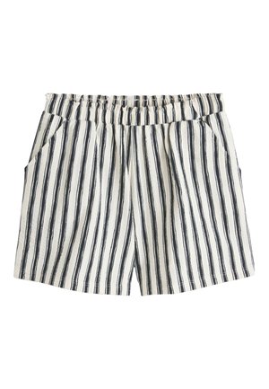 Next, REGULAR FIT - TEXTURED SHORTS  . - Shorts - black white stripe