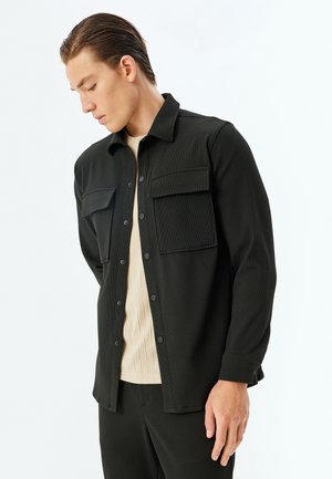 BUTTON DETAIL - Veste légère - black