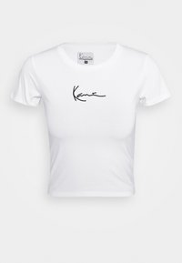 SMALL SIGNATURE SHORT TEE - Triko s potiskem - white