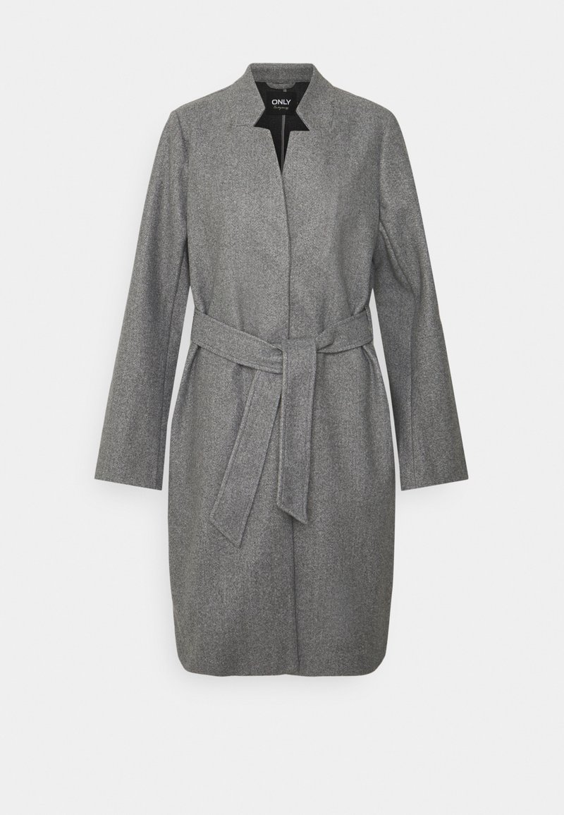 ONLY VICTORIA LIFE WRAP SOHO Classic coat dark grey melange/dark
