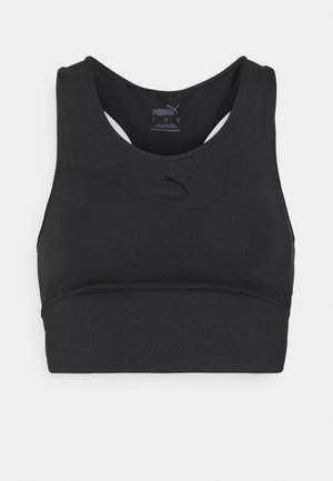 MID IMPACT LONG LINE BRA - Reggiseno sportivo con sostegno medio - black