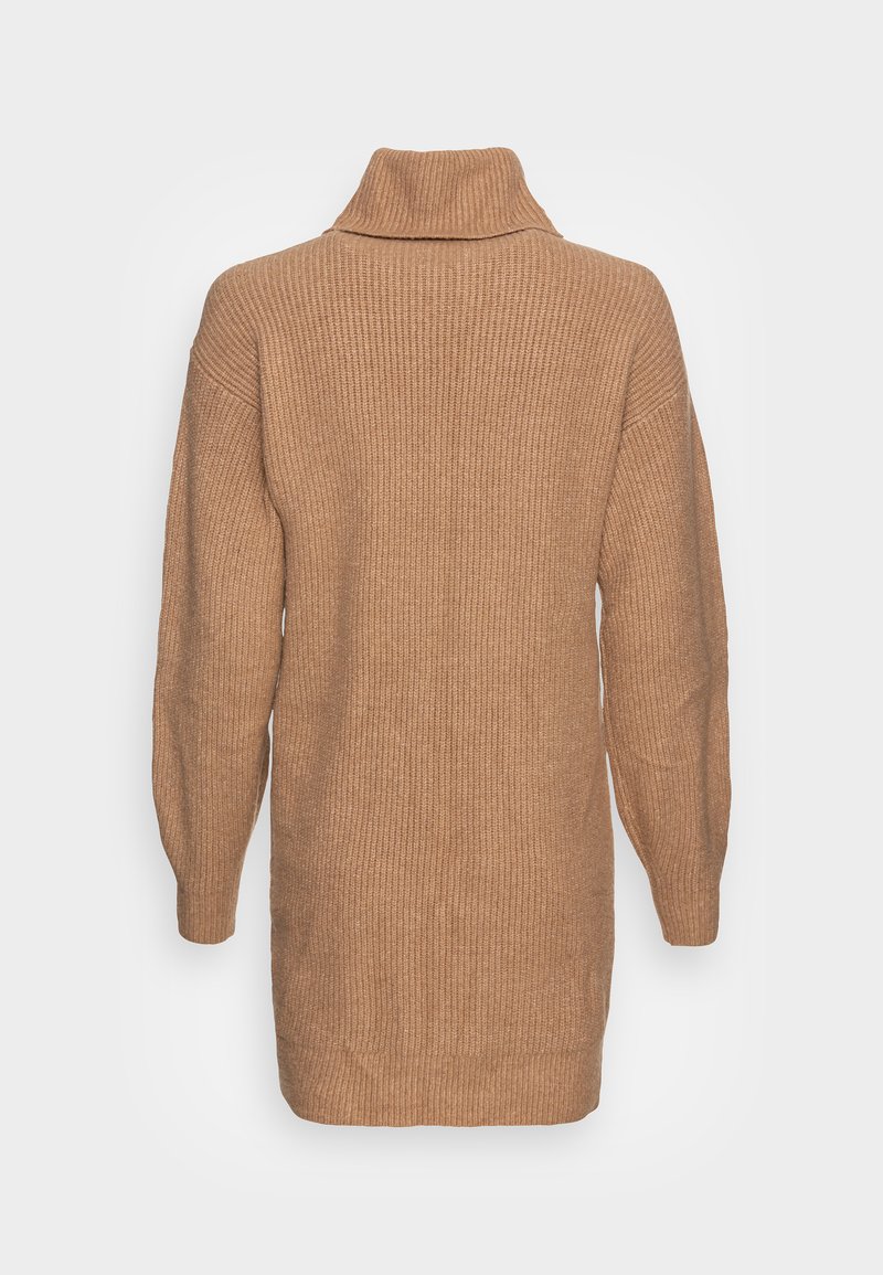Hollister Co. BIB TURTLENECK SWEATER DRESS - Robe pull - tan/beige -  ZALANDO.FR