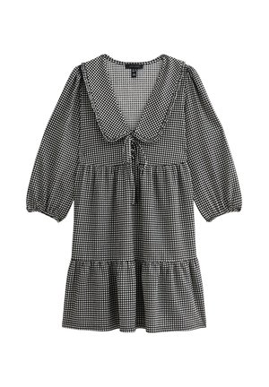 New Look MICRO GINGHAM CHECK COLLARED MINI  - Robe de jour - black pattern