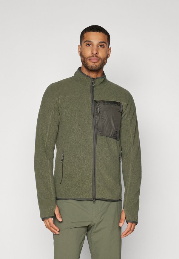 ZIP JACKET - Fleece jacket - pine needle