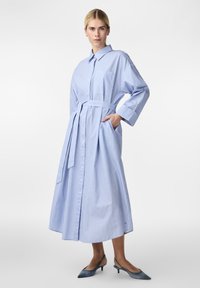 YAS YASTUESDAY SHIRT DRESS  - Skjortklänning - vista blue/white
