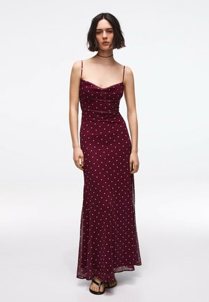 Bershka, LONG STRAPPY WITH CORSET BACK - DRESS - Svečana odjeća - light pink