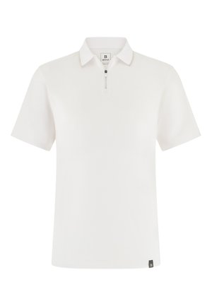Boggi Milano, BOGGI MILANO PIMA INTERLOCK HALF ZIP POLO PIMA INTERLOCK HALF ZIP POLO - Polo - white