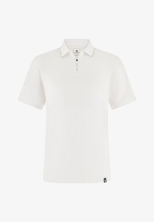 Boggi Milano, BOGGI MILANO PIMA INTERLOCK HALF ZIP POLO PIMA INTERLOCK HALF ZIP POLO - Polo - white