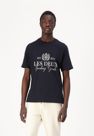 CREST - Marškinėliai su spaudiniu - dark navy/ivory