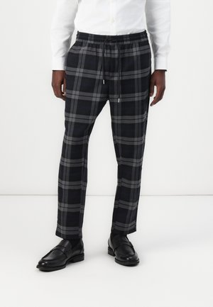 ONSLINUS CHECK PANT - Tygbyxor - dark navy