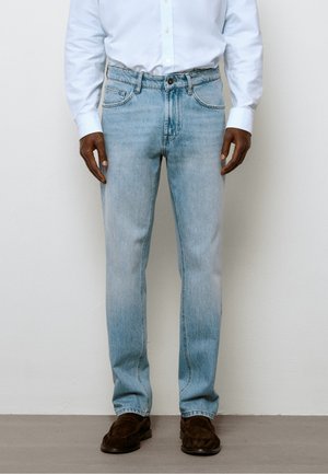 Massimo Dutti, TAPERED FIT JEANS - Straight leg jeans - light blue