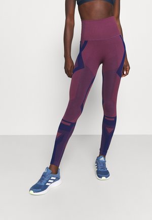 Leggings - dark red