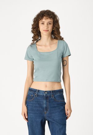 SEAMLESS SQUARE NECK - T-shirt basique - lead