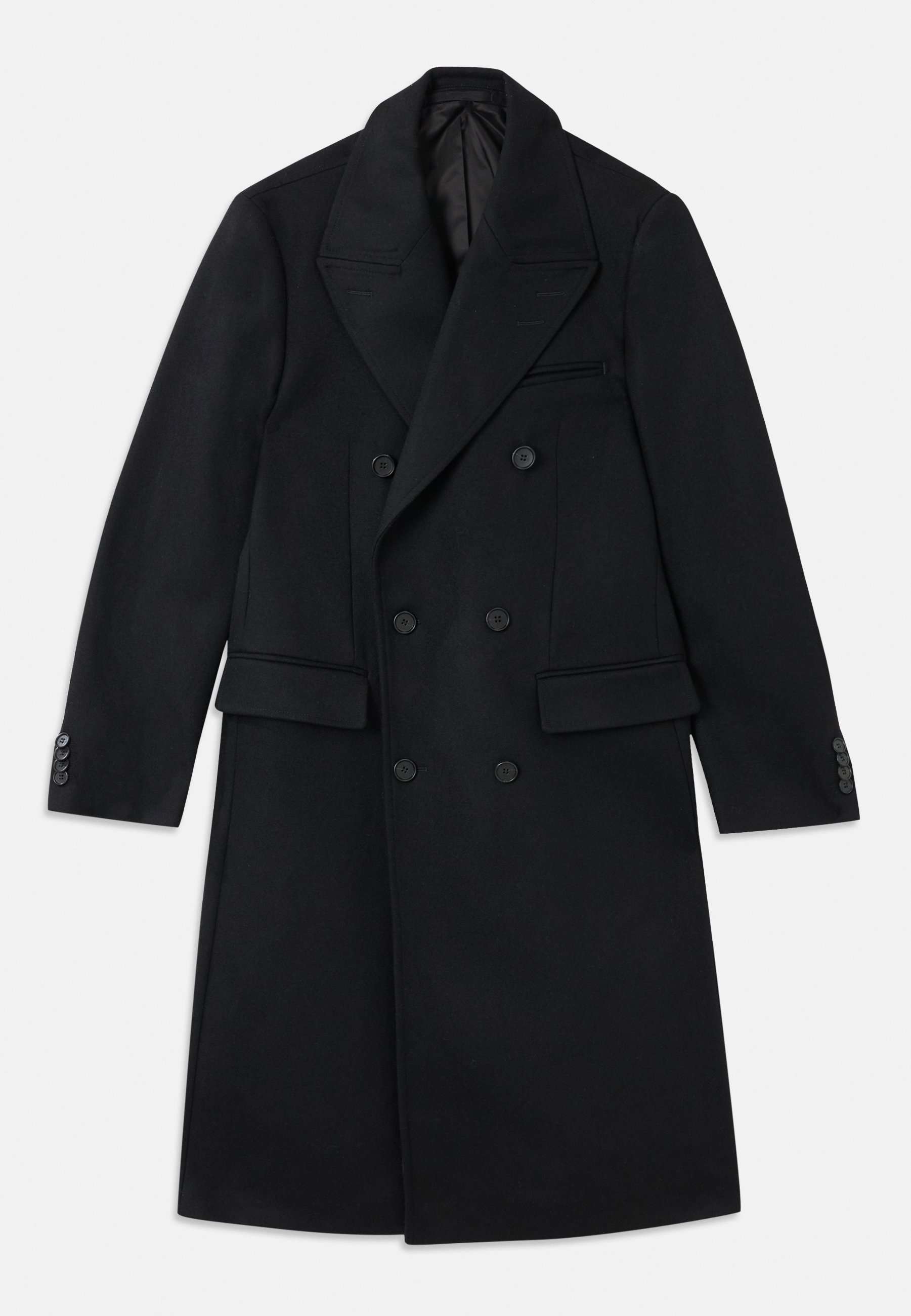 Manteau Long Femme Tiger Of Sweden Taille 46 - Laine Cachemire Mélangée, Noir, Occasion Très Bon état