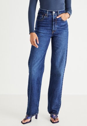 Vaqueros rectos - dark-blue denim