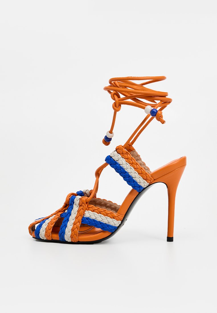 Desigual Sandalen met hoge hak oranje Desigual Sandalen met hoge hak oranje