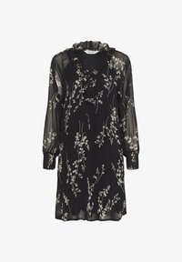 Ausgewählt, black fine leaf print