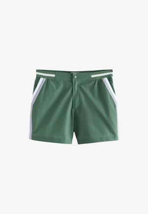 Next, REGULAR FIT - COLOUR BLOCK SWIM SHORTS 4{DQ} . - Shorts da mare - sage green