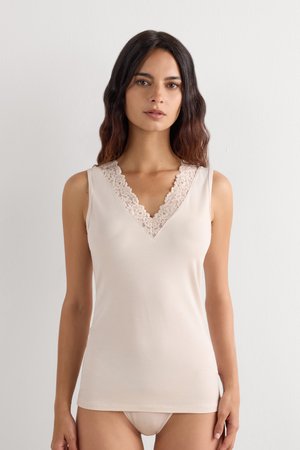 Intimissimi, PRETTY FLOWER - Maglietta intima - natural