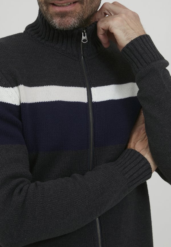 FQEdvard - Cardigan - charcoal mix3