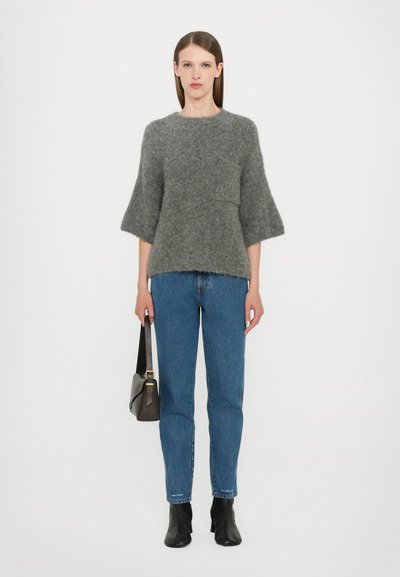 CLOSED CREW SHORT SLEEVE - Strickpullover - dark grey