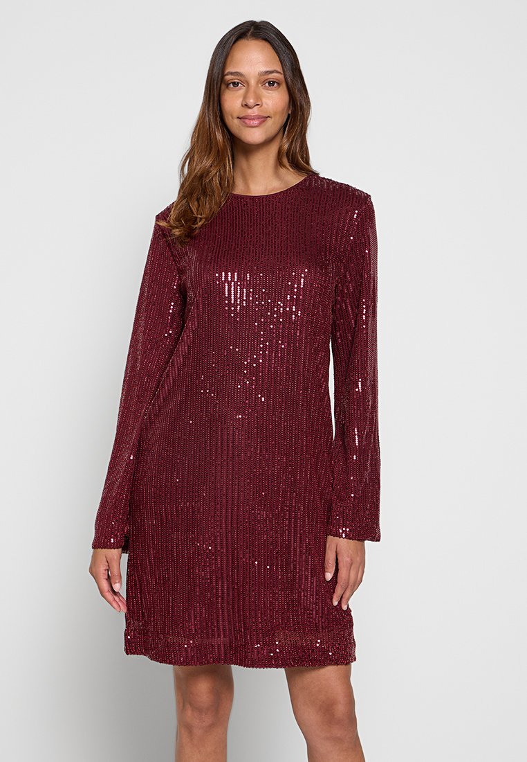 YAS Cocktailjurk bordeauxrood