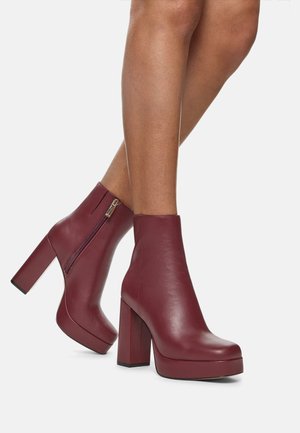 ALDO High heeled ankle boots - other red