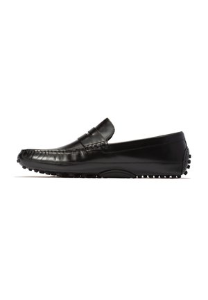 DAVIES GRAND PENNY DRIVING LOAFERS - Mokkasiinit - black/black