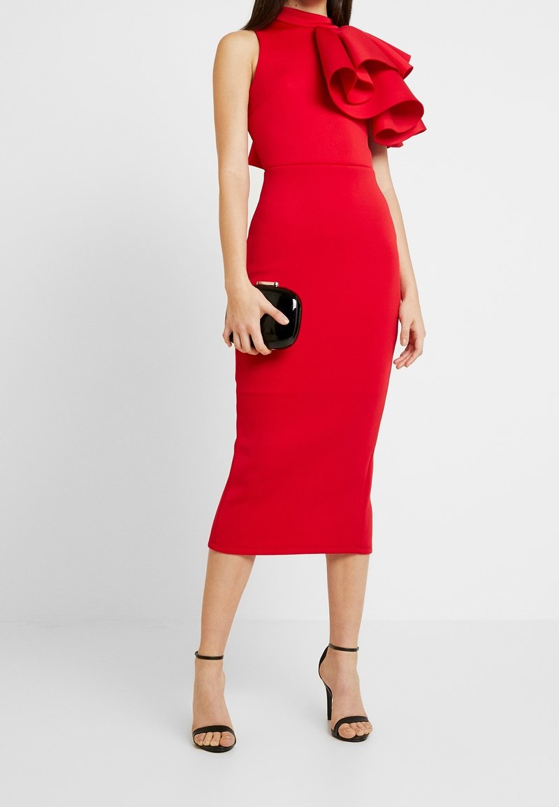 secy red dresses Latex Doll Dress. Red