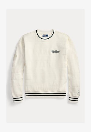 Polo Ralph Lauren, WIMBLEDON VINTAGE FIT SWEATSHIRT - Pulover - deckwash white