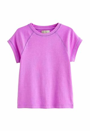 CREW NECK SHORT SLEEVE RAGLAN REGULAR FIT - Camiseta básica - fluro purple