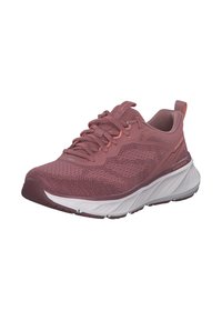 Skechers EDGERIDE-POWER FLOW - Sneakers laag - dark mauve trim