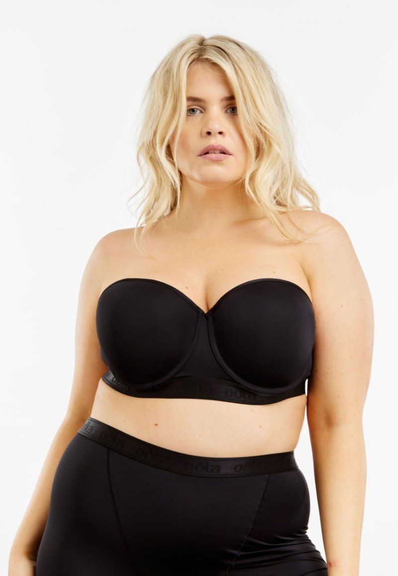 Oola Lingerie - MOULDED STRAPLESS MULTIWAY  - trägerloser/variabler BH - black, Vergrößern