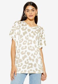 Unselected, white leopard animal
