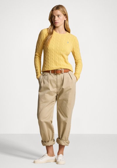 Polo Ralph Lauren CABLE KNIT WOOL CASHMERE JUMPER - Džemperis - fall yellow 24