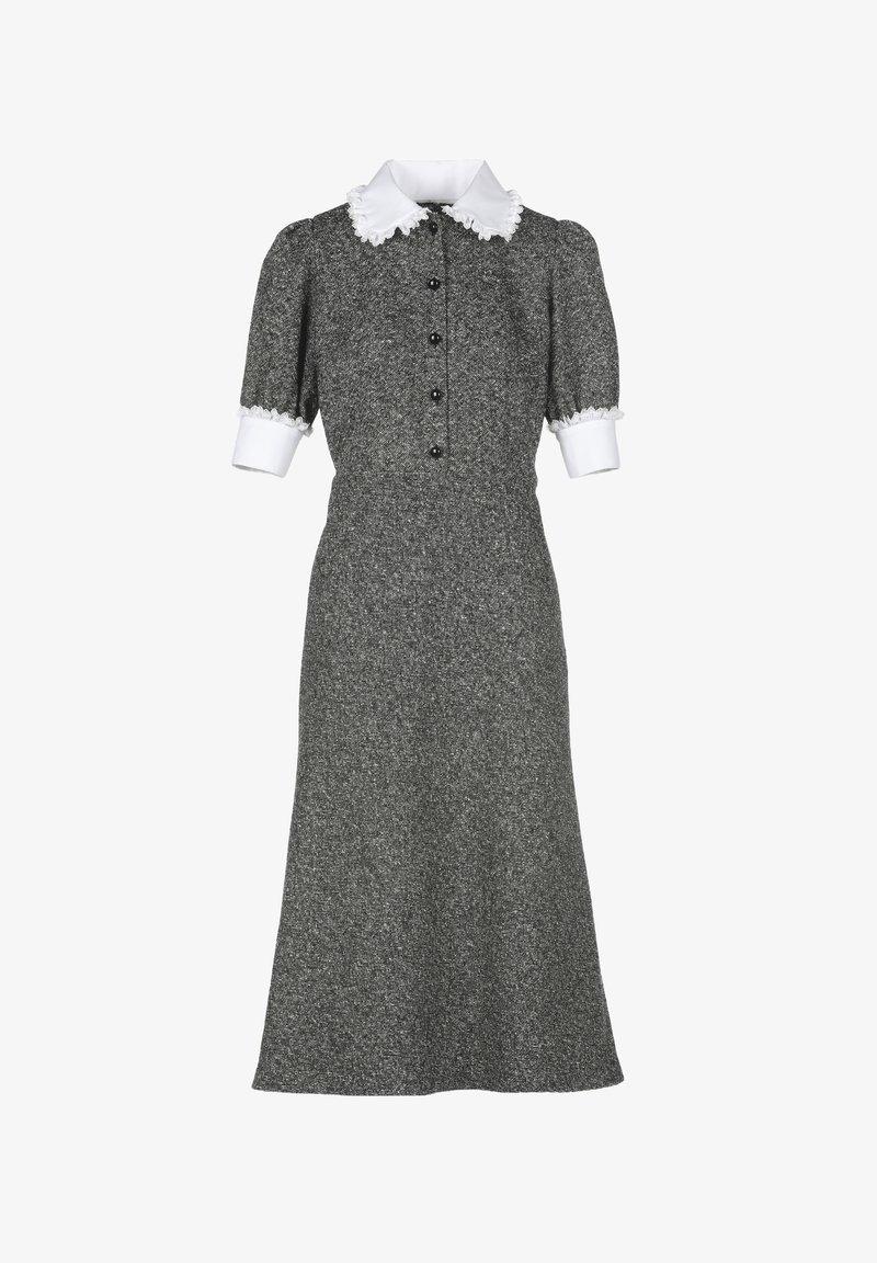 Luisa Spagnoli GISELLA Abito a camicia nero panna bianco