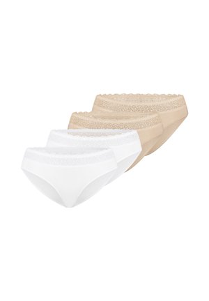 4 PACK - Slip - weiß/beige
