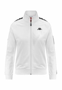 Kappa CON ZIP - Sudadera con cremallera - bianco