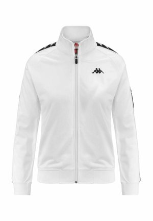 Kappa CON ZIP - Sudadera con cremallera - bianco