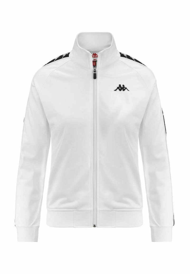Kappa CON ZIP - Sudadera con cremallera - bianco
