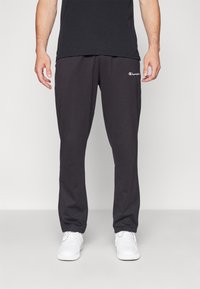 Champion - ICONS STRAIGHT HEM PANTS - Pantaloni sportivi - black Immagine in miniatura 1