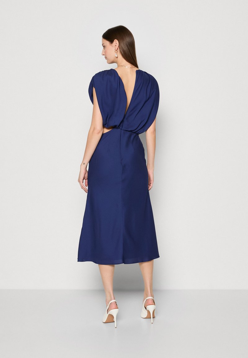 smart cotton dresses Lucia Mini Dress in Blue | 4X NEST Long-Sleeved Gianna Dress 36.5 in Shoulder to Color:Blush Pink as pic Oversized long sleeves jacquard