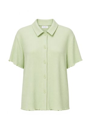 OH APRIL, FLEUR SHORTSLEEVE BLOUSE - Skjortebluser - mint green