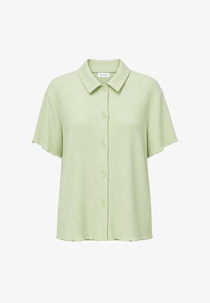 OH APRIL, FLEUR SHORTSLEEVE BLOUSE - Skjortebluser - mint green