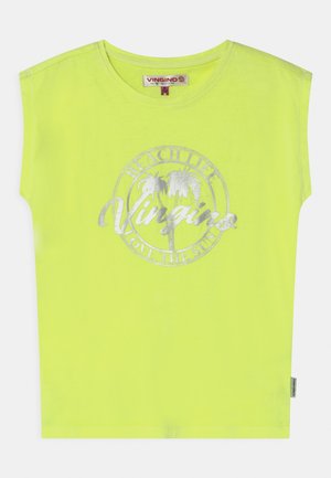 HILSA - T-shirt con stampa - new neon yellow