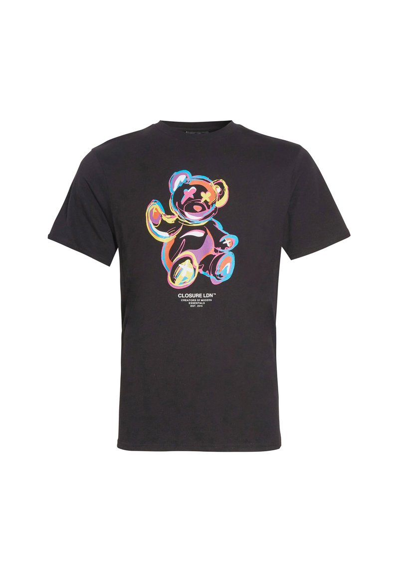 CLOSURE London POP ART TEDDY TEE - T-Shirt print - black 