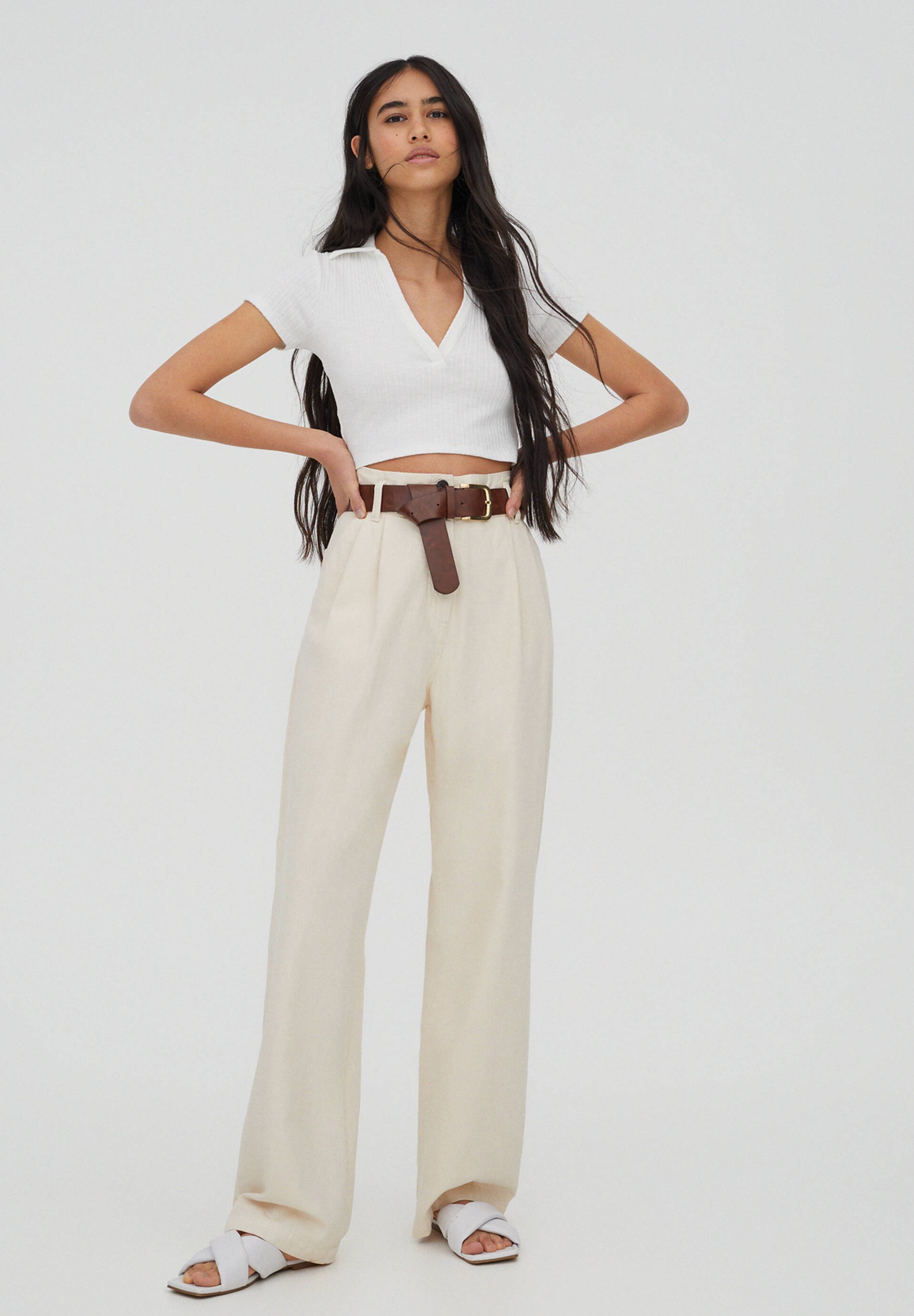 PULL\u0026BEAR Pantaloni - beige - Zalando.it